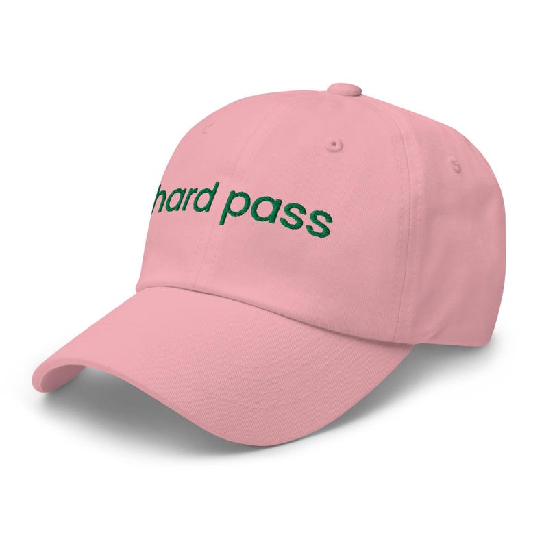 Hard Pass Embroidered Baseball Hat