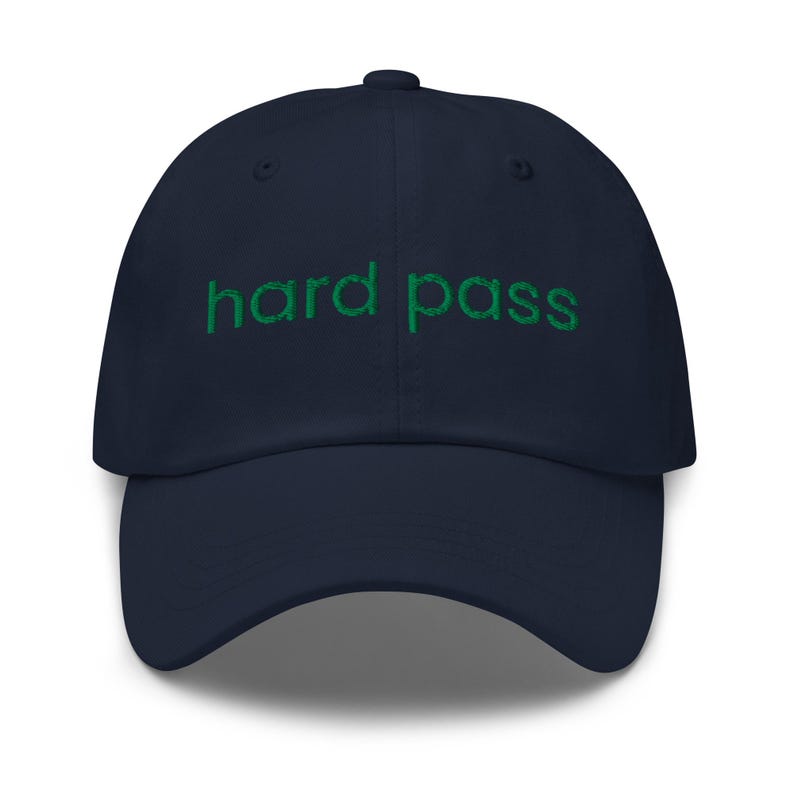 Hard Pass Embroidered Baseball Hat