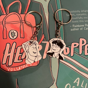 Heartstopper Inspired Nick and Charlie Keychains / Handmade Plastic Keychain