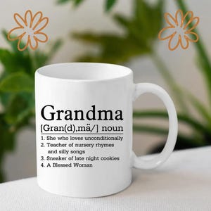 Archivo de vinilo con la definición de abuela: descarga digital SVG y PNG para Cricut y Silhouette