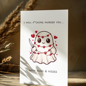 Horror Valentine Card Horror Valentine&#39;s Day Card Horror Valentines Horror Gothic Valentine Emo Valentine Creepy Valentine Goth Valentine