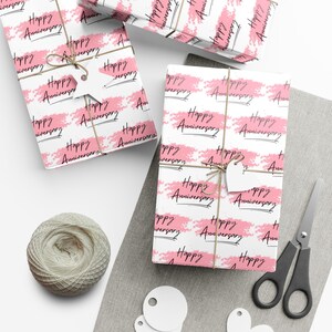 Anniversary Gift Wrap Anniversary Wrapping Happy Anniversary Gift Wrap Happy Anniversary Wrapping Paper Romantic Gift Wrap Love Gift Wrap