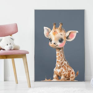 Safari Nursery Wall Art, Giraffe Art, Jungle Animals, Safari Wall Art, Safari Art, Animal Nursery Decor, Animal Art