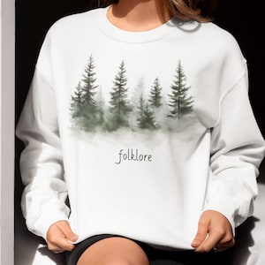 Folklore Sweatshirt Folklore Sweater Folklore Top Folklore Era Folklore Cozy Sweatshirt Music Lover Folklore Crewneck Nature Lover