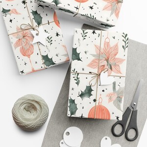 Christmas Wrapping Paper, Holiday Gift Wrap, Christmas Ornament Print, Christmas Gift Wrap, Christmas Wrapping, Unique Gift Wrap