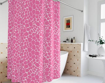 Blush Pink Shower Curtain: Elegant Bathroom Decor