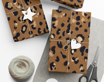 Leopardenmuster Geschenkpapier, Bold Animal Print, Geburtstagspapier