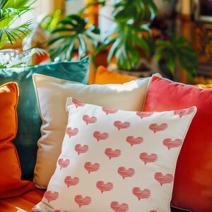 Heart Pillow Valentine Pillow Red Heart Pillow Valentine Pillows Love Pillow Heart Throw Pillow Valentine Home Decor