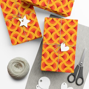 Rol retro inpakpapier uit het midden van de eeuw modern inpakpapier vintage retro cadeaupapier inpakpapier verjaardag