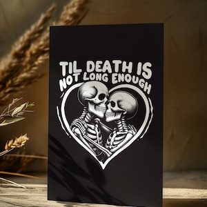 Horror Valentine Card Horror Valentine&#39;s Day Card Horror Valentines Horror Gothic Valentine Emo Valentine Creepy Valentine Goth Valentine