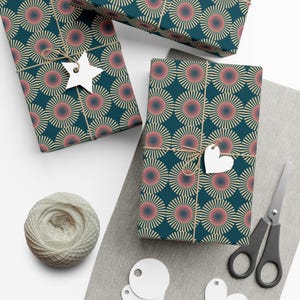 Rol retro inpakpapier uit het midden van de eeuw modern inpakpapier vintage retro cadeaupapier inpakpapier verjaardag