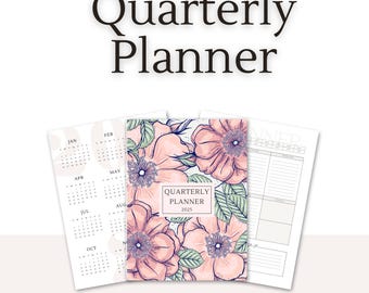 2025 Quarterly Planner: Goal Tracker, Weekly To-Do Lists (Digital Download)