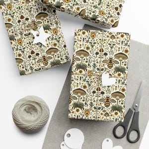 Bumblebee Wrapping Paper Gift Wrapping Paper Bumblebee Gift Wrap Bees Wrapping Paper Honey Bee Wrapping Paper Bee Lover