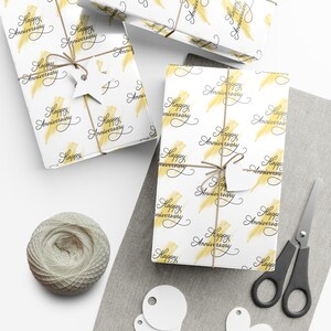 Anniversary Gift Wrap Anniversary Wrapping Happy Anniversary Gift Wrap Happy Anniversary Wrapping Paper Romantic Gift Wrap Love Gift Wrap