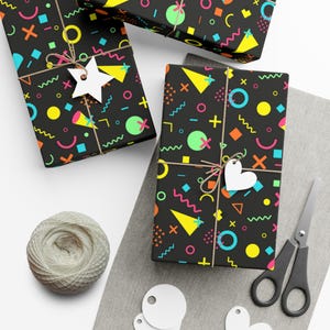 Rol retro inpakpapier uit het midden van de eeuw modern inpakpapier vintage retro cadeaupapier inpakpapier verjaardag