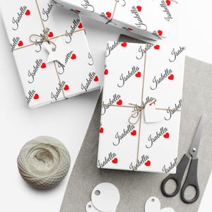 Custom Name Personalized Wrapping Paper, Custom Wrapping Paper, Gifts for Her, Custom Name Gift Wrap, Custom Gift Wrap, Gift Wrap Roll