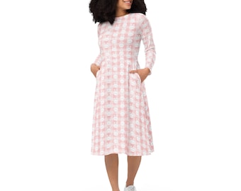 Easter Eggs Long Sleeve Midi Dress, Easter Dress, Dress With Pockets, Spring Dress, Plus Sizes Available - Etsy Easter Eggs Long Sleeve Midi Dress, Easter Dress, Dress With Pockets, Spring Dress, Plus Sizes Available - Etsy