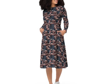 black elegant midi dress Klaudyna