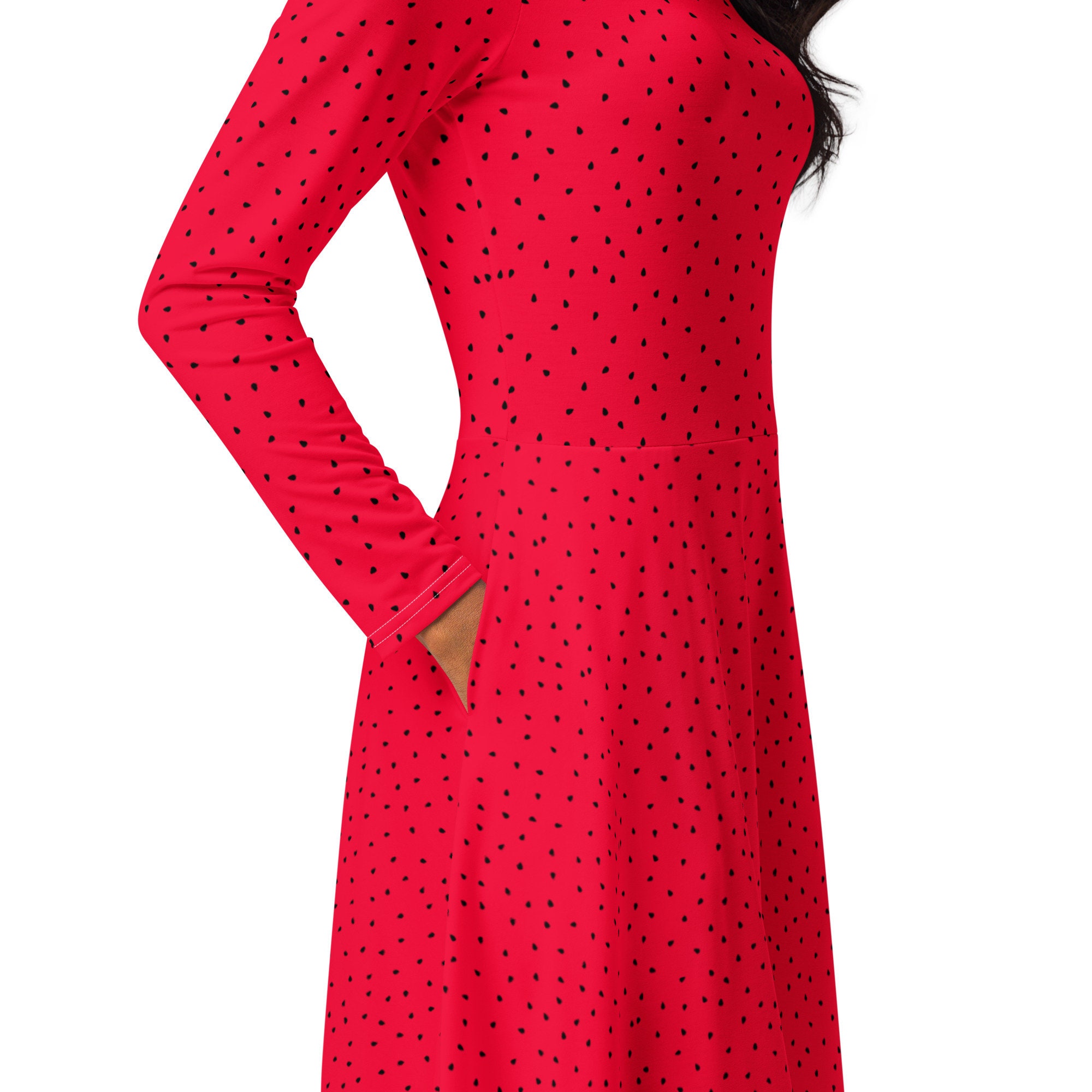 watermelon midi dress Petal and Pup Women's Tyler Strapless Midi Dress