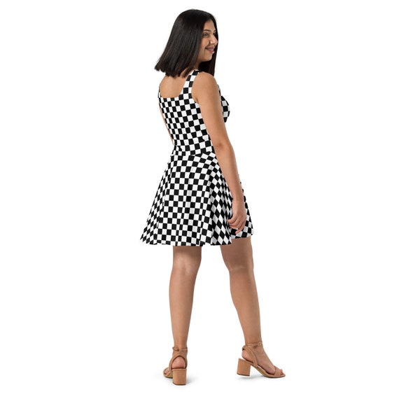 city chic skater dress City Chic Checkered Skater Dress Ayushi Modi