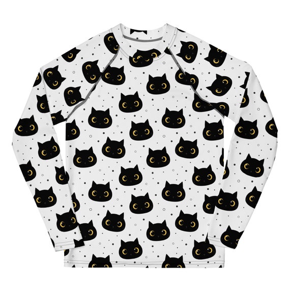 Cats Rash Guard for Youth Cute Rash Guard Teens Boys Girls Etsy