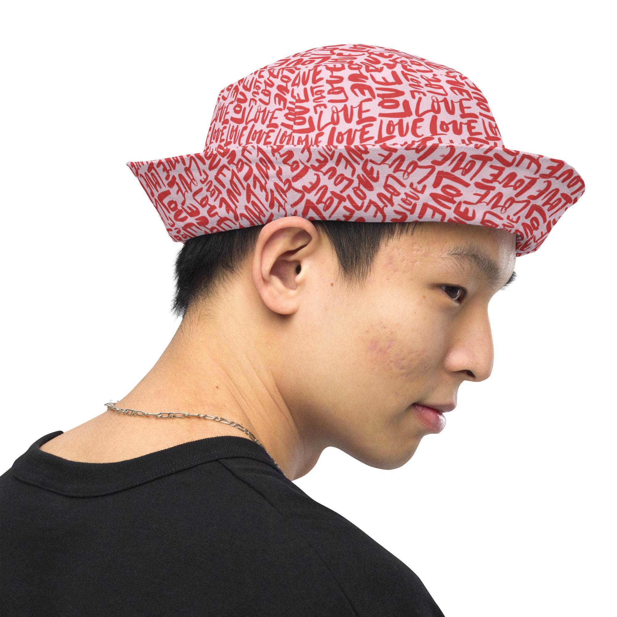 Summer of Love Bucket Hat Love Printed Bucket Hat, Valentine main image 2