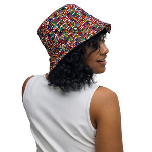 Reversible Waterproof Bucket Hat Packable Unisex Festival Fishing Outdoor Two looks. One hat. No excuses ?‍?? QAQA Reversible  main image 4