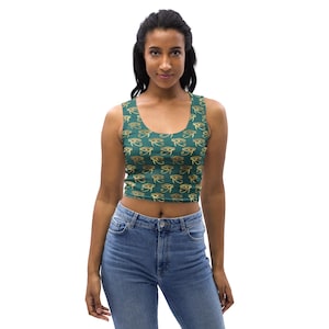 Egypt Eye of Horus Printed Women Tank Top, Egyptian Gym Workout Sleeveless Top, Fitness Tops, Summer Beach Tank, Everyday Wear, Egypt Gifts