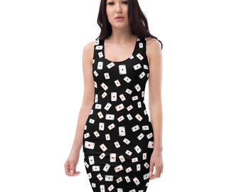 Poker Skater Dress, Casino Card Print Dress, Gambling Theme Party Dress, Vegas Party Dress, Playing Card Print Dress - Etsy Poker Skater Dress, Casino Card Print Dress, Gambling Theme Party Dress, Vegas Party Dress, Playing Card Print Dress - Etsy