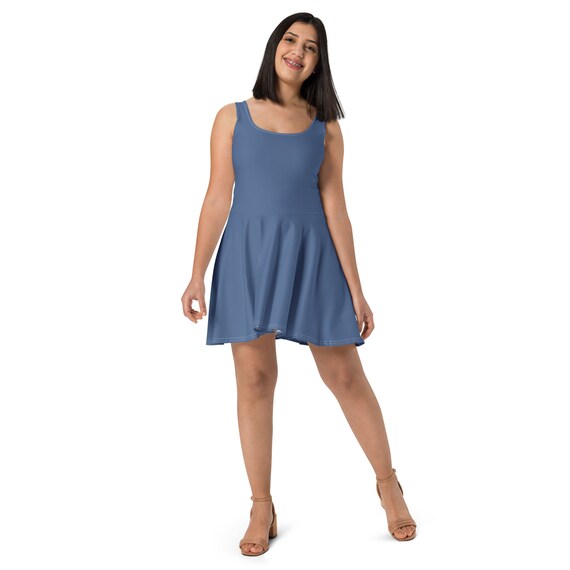 basic skater dress Plunge Halterneck Open Back Flippy Hem Mini Skater Dress In White Slinky |  EGO US