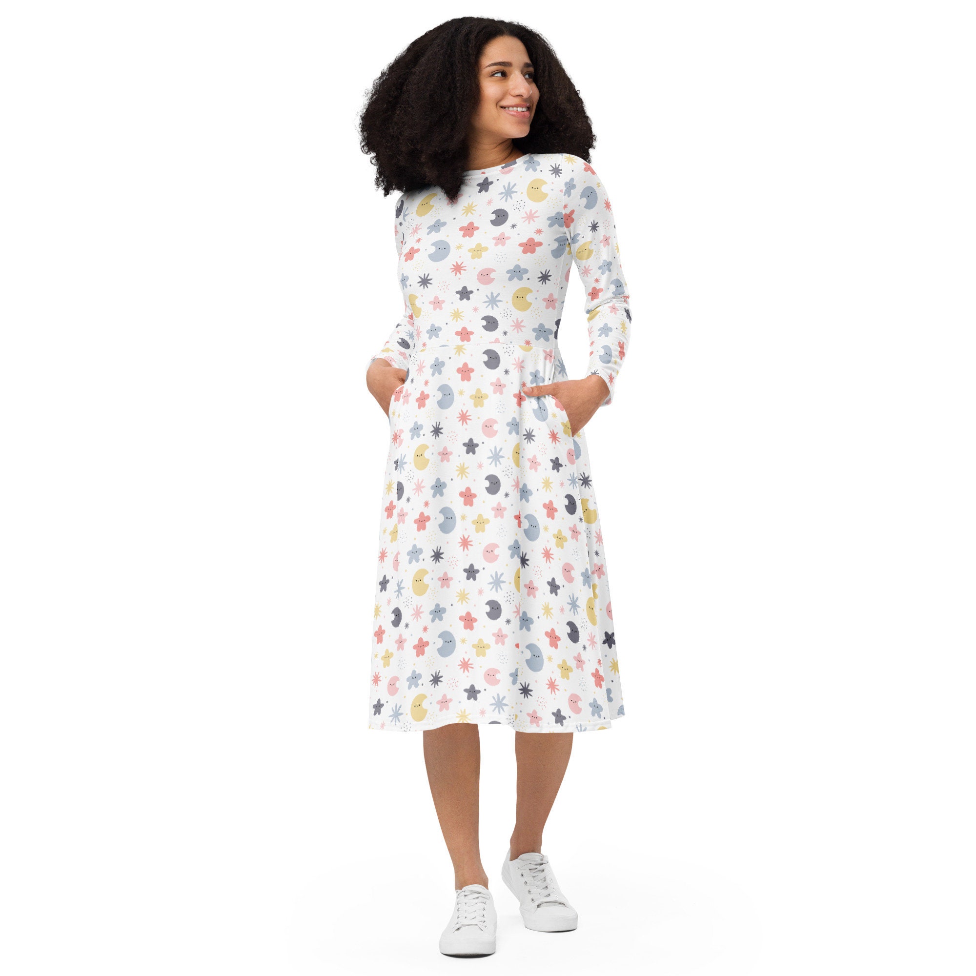 smocked halter midi dress Smocked Halter Dress L / Off White