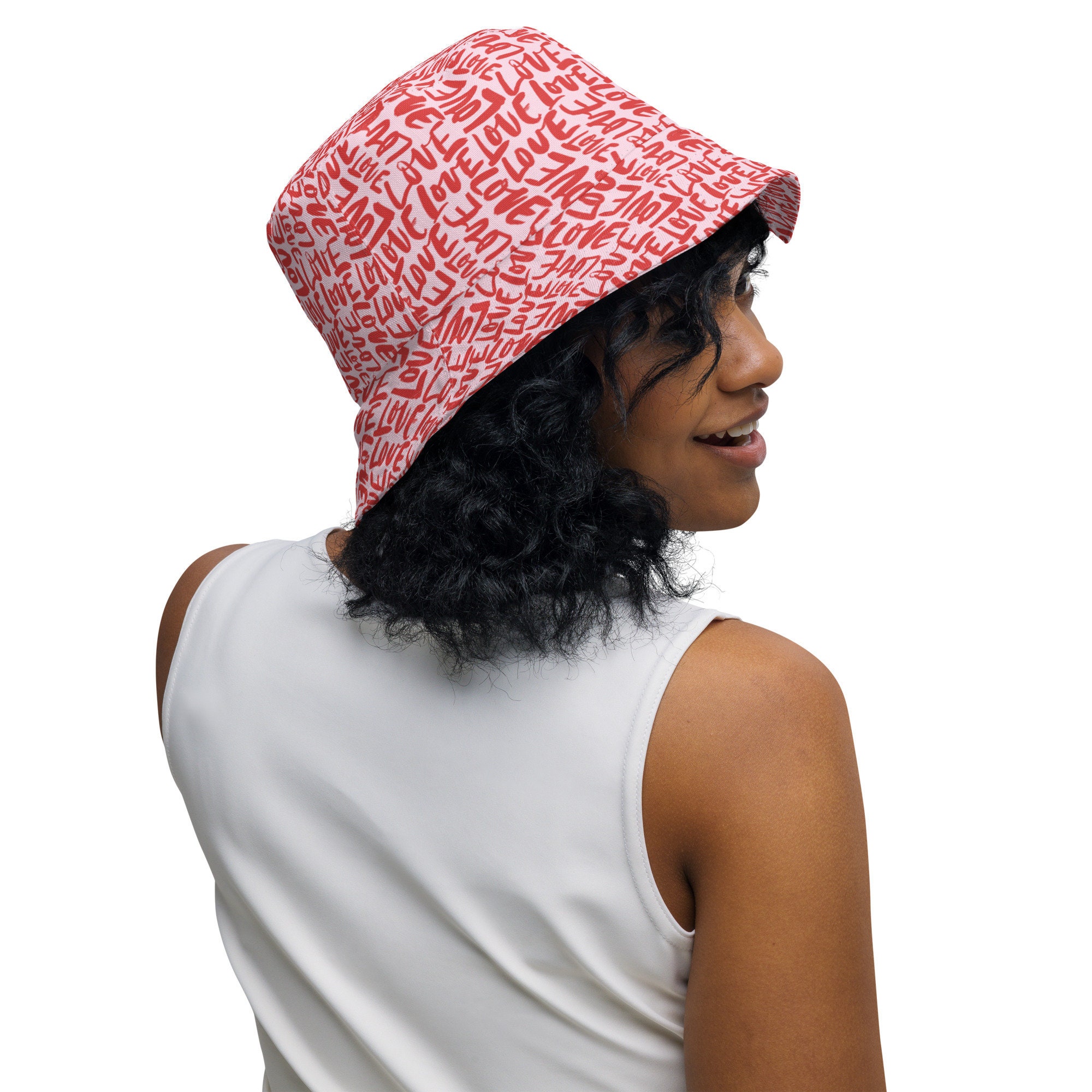 Love Printed Bucket Hat, Valentine