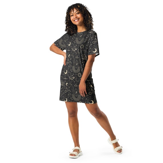 moon t shirt dress Purple Plus Sun & Moon Mesh T-shirt Dress