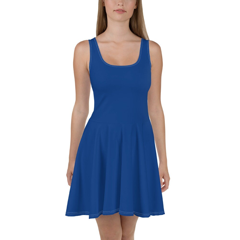 blue dress for baby girl Royal Blue Skater Skirt – ModCloth main image 1