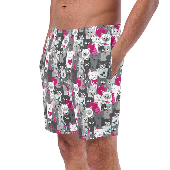 Cats Printed Mens Swim Trunks All Over Print Kitten Swimming Trunks Summer Beach Surfing Trunks Shorts Cat Themed Gift Resort Wear Etsy Canada