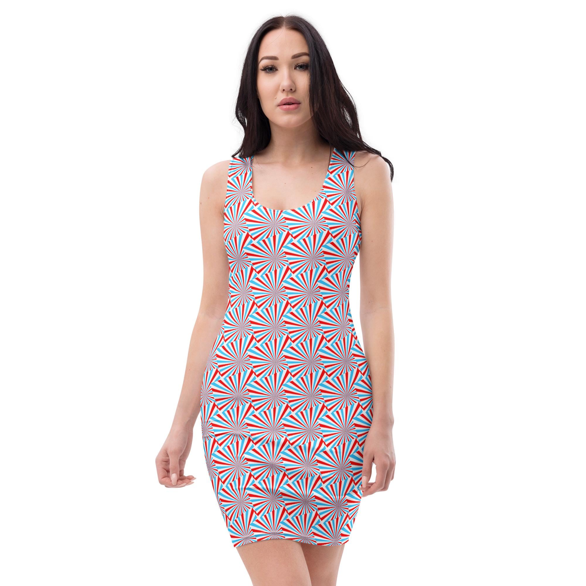 4th of july bodycon dress USA Patriotic Printed Bodycon Dress, 4th of July Gifts, American Holiday Festival Party Dress, Streetwear Fashion Dress, Gifts for Her