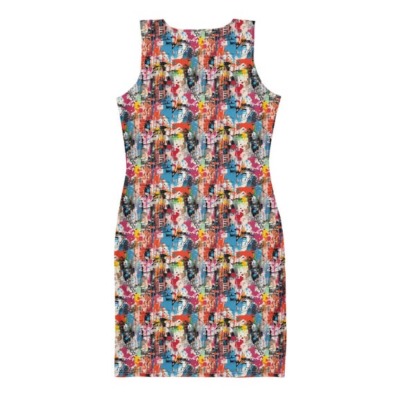graffiti bodycon dress Graffiti-Print Puff-Sleeve Dress  New York & Company