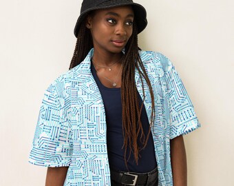 Computer Theme Unisex Button Down Shirt, Computer Science Teacher Student Gift for Him Her, Soft Casual Hippie Collared Shirt, Fashion Shirt