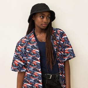 Racing Theme Unisex Button Down Shirt, All Over Print Casual Aesthetic Shirt, Racing Fan Shirt, Hippie Collared Shirt, Gift for Him Her