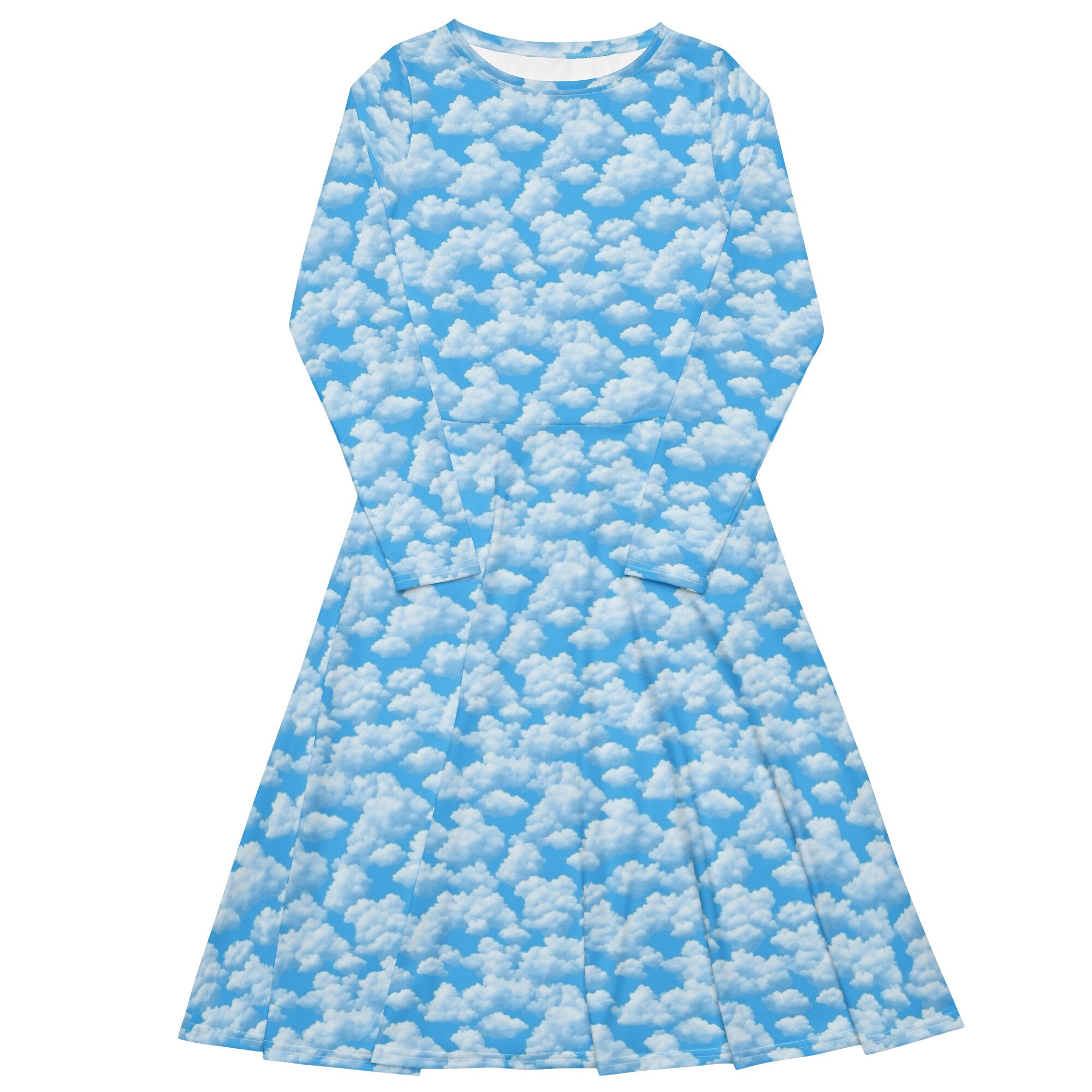 high above the clouds midi dress blue High Above The Clouds Midi Dress Blue