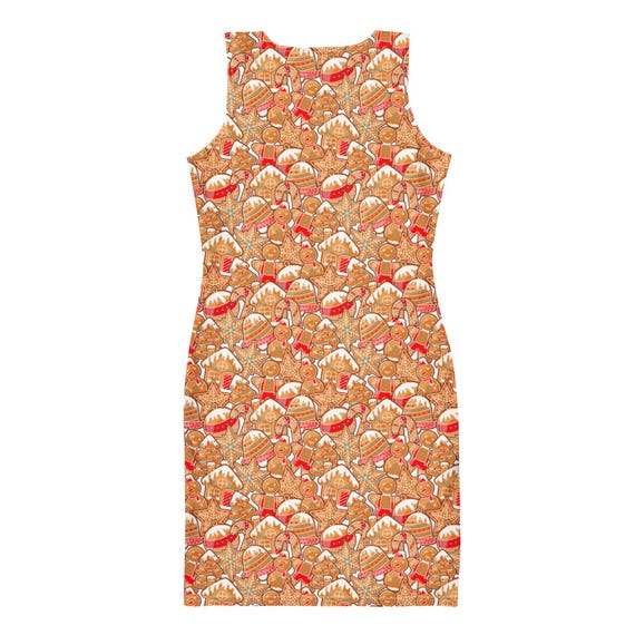 bodycon dress holiday Gingerbread Cookies Dress, All Over Print Festival Evening Party Dress, Foodie Vacation Club Dress, Christmas Gifts for Her VM: Bridesmaid Lemon Prio