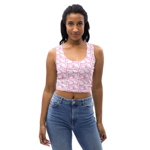 Comics Book Bubbles Superhero Printed Women Tank Top, DC Superhero AOP Gym Workout Crop Top, Comics Lovers, Fitness Tops, Gym Gifts for Her