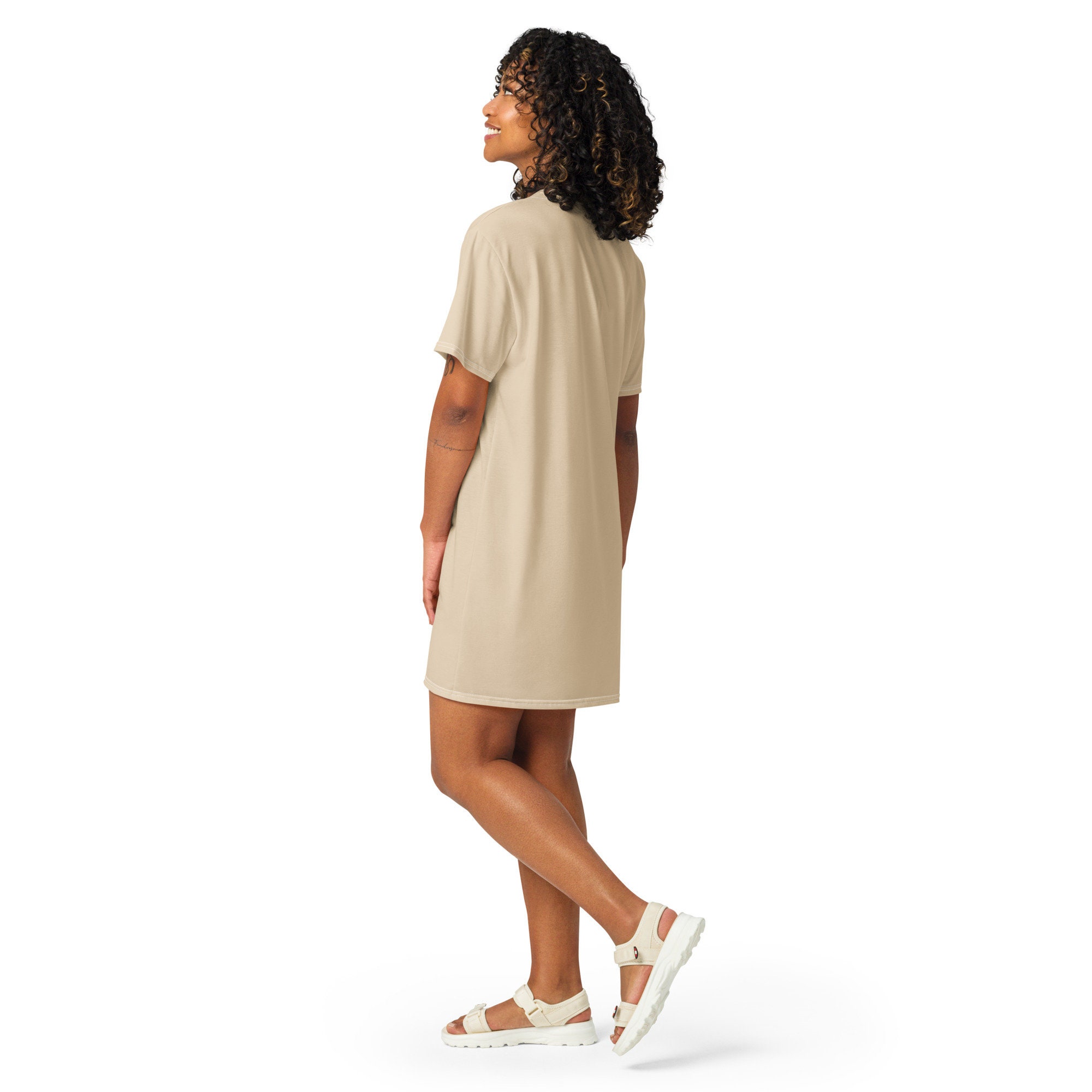 tan t shirt dress Cowboy Mineral Wash T-Shirt Dress