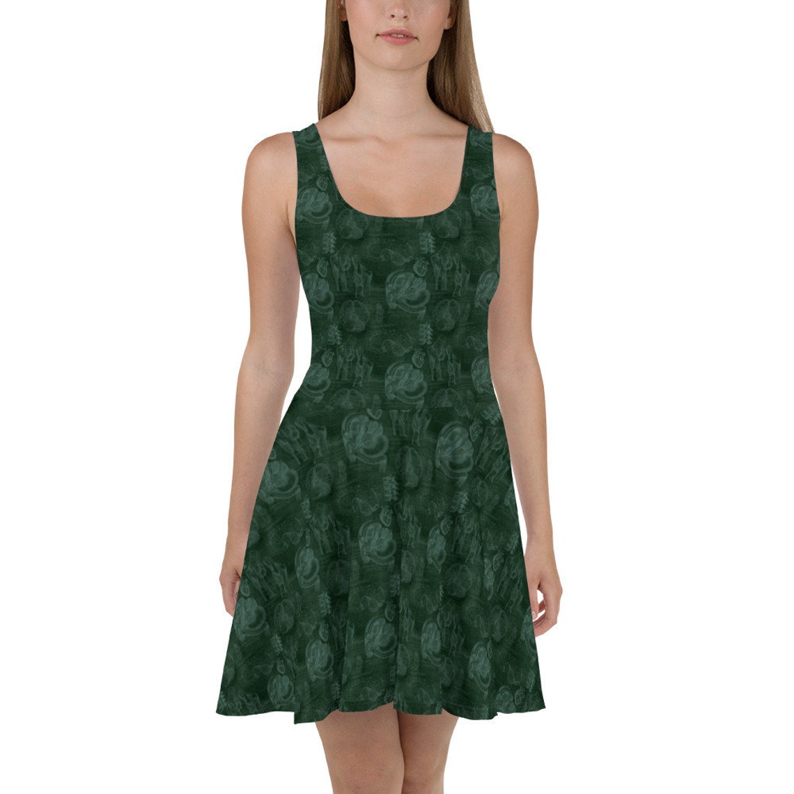 Anatomy Pattern Print Dress
