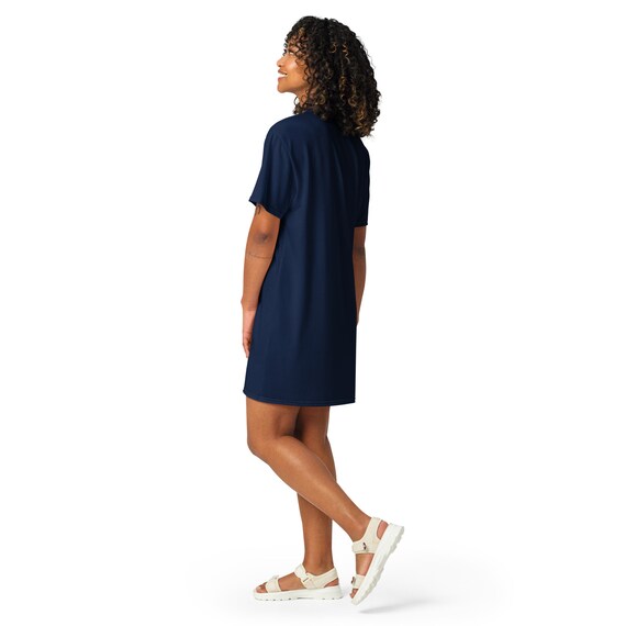Solid Dark Navy Blue T-shirt Dress for Women, Cute Aesthetic Fashion Shirt Dress, All Over Print, Loungewear, Aloha Hawaiian Beach Dress - Etsy Solid Dark Navy Blue T-shirt Dress for Women, Cute Aesthetic Fashion Shirt Dress, All Over Print, Loungewear, Aloha Hawaiian Beach Dress - Etsy