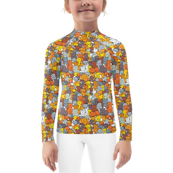 Cats Rash Guard for Kids Toddler Boysgirls Swimwear Etsy