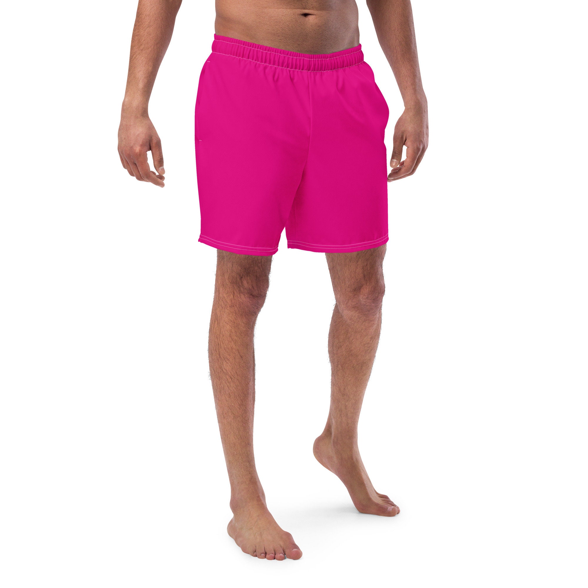 Party Pink Gym And Swim Cross Front Pocket Booty Shorts