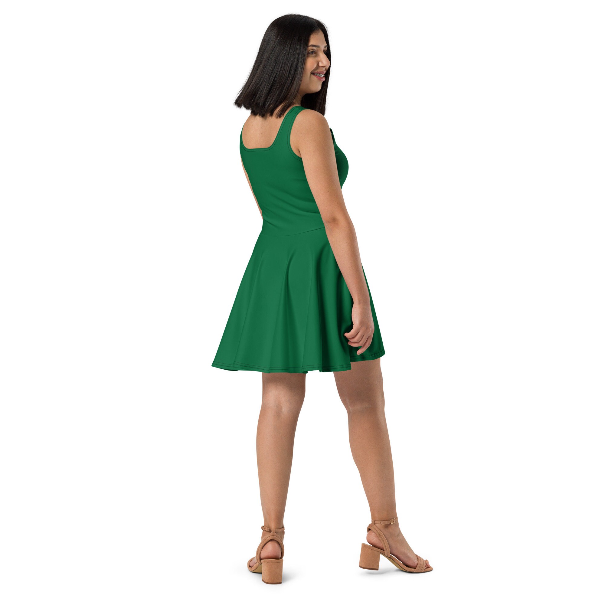 Solid Green Printed Skater Dress for Women, All Over Print Fit and Flare Dress, Cute Sleeveless Plus Size Dress, Summer Aloha Beach Dress - Etsy Solid Green Printed Skater Dress for Women, All Over Print Fit and Flare Dress, Cute Sleeveless Plus Size Dress, Summer Aloha Beach Dress - Etsy