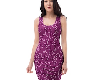Red Heart Print Dress: Fit & Flare or Bodycon - Valentines Day - Etsy Red Heart Print Dress: Fit & Flare or Bodycon - Valentines Day - Etsy