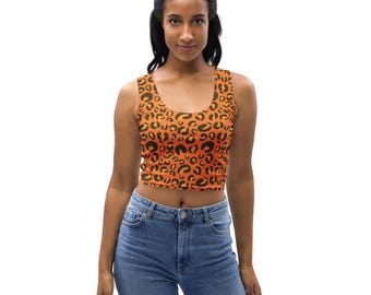 Y2K Leopard Print Vintage Tank Top With Black Lace Trim - Etsy